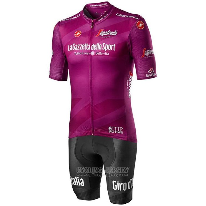 2020 Cycling Jersey Giro D'italy Fuchsia Short Sleeve And Bib Short